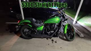 Kawasaki Vulcan 900 Custom  $300 dll pipes from amazon, this is how they look and sound