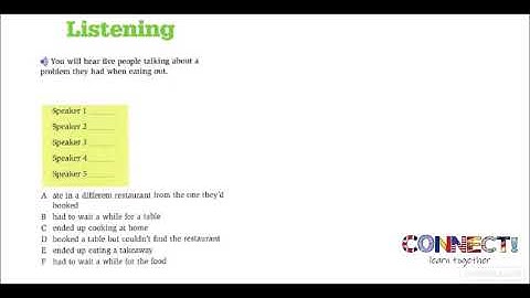 Listening B2 Activity with answer key. Multiple Matching. FCE.FIRST.EOI.Upper-Intermediate.Exams.