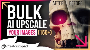 How to BULK AI Upscale Images & Ai Art (Topaz Gigapixel AI Tutorial)
