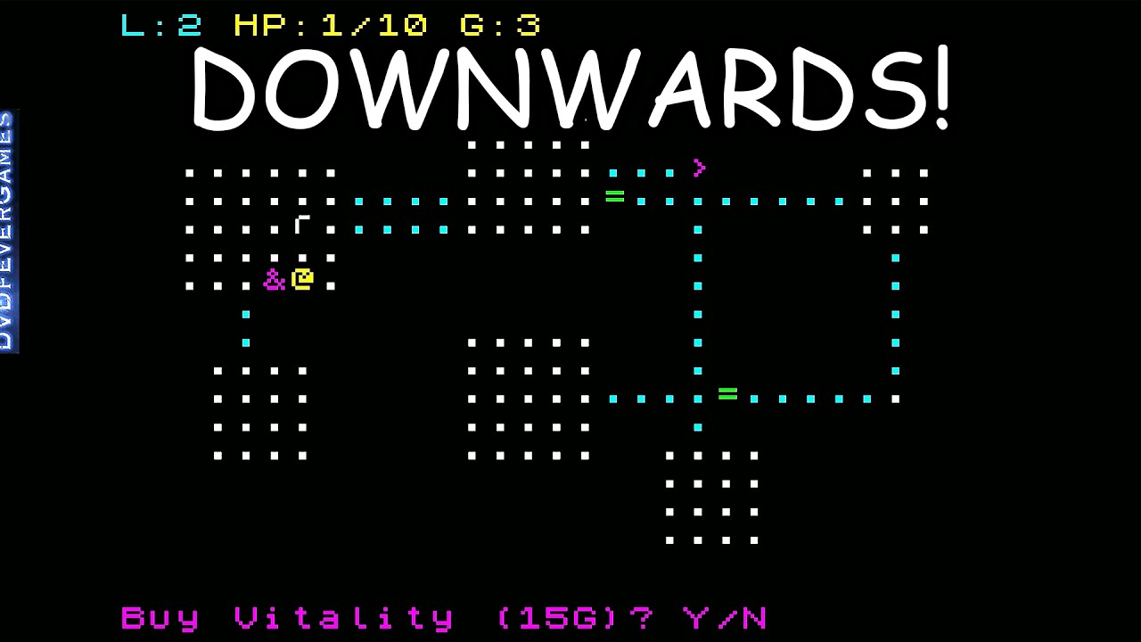 DOWNWARDS (Dungeon Crawler Roguelite) (2026) - ZX Spectrum 48K