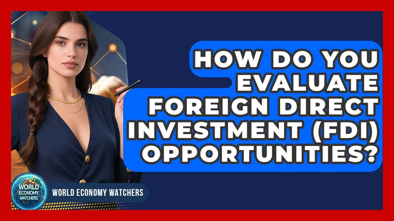 How Do You Evaluate Foreign Direct Investment (FDI) Opportunities? - World Economy Watchers