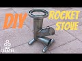 Diy making a mini rocket stove  amazing idea diy rocket stove  how to make a rocket stove