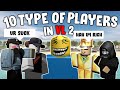 10 Type of players in (Roblox Vehicle Legends) *PART 2*