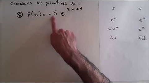 Calcul de primitives avec des exponentielles