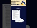 Introduction to Business Communications - FBLA Competitive Event Summary