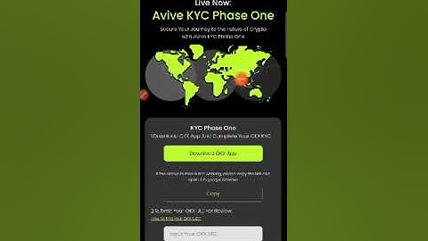 AVIVE/OKX KYC: PHASE ONE.
