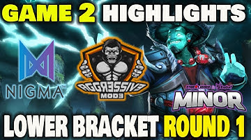 NIGMA VS AGGRESSIVE MODE GAME 2 SLI Minor Season 3 EU Qualifier