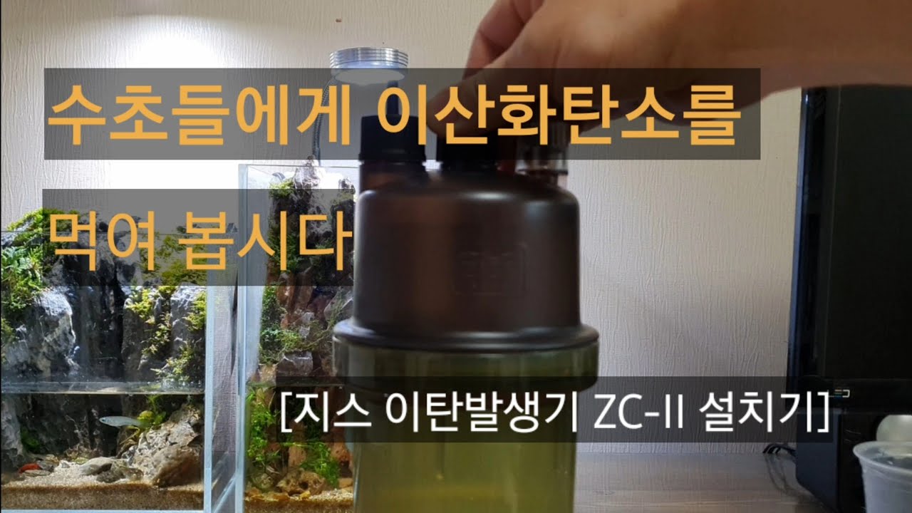 지스 화학이탄 ZC-II 설치기, 수초어항 이탄(ZISS Chemical CO2 Generator ZC-II Installation Review, Aquatic fish tank)