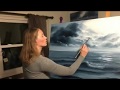 Speed Painting of a Stormy Ocean Scene in oil