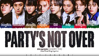 [SKZ-RECORD] Stray Kids - 'PARTY’S NOT OVER' Lyrics [Color Coded_Han_Rom_Eng] Resimi