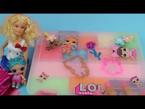 LOL Bebek ve Barbie ile Slime Seti Yaptık 13 LİL Sisters Sakladık Oje ile Süsledik Bidünya Oyuncak