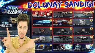 YENİ FIRSAT DOLUNAY SANDIĞI !! İÇİNDEKİ TÜM EŞYALARI VEREN SANDIK !! KP-TAKLA-TOPAÇ-MAVİ AY VAR !!