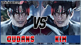 Tekken 8 🔥 Qudans (DEVIL JIN) vs Kim (DEVIL JIN), RunShark (LEROY) 🔥 T8 High Level Gameplay 🔥