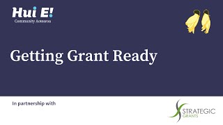 Getting Grant Ready