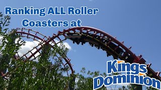 Ranking ALL Roller Coasters at Kings Dominion! (2023)