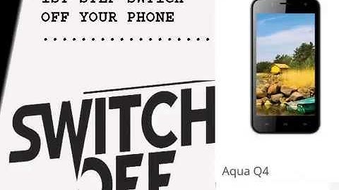 Intex Aqua Q4 Hard Reset OR Pattern Unlock......