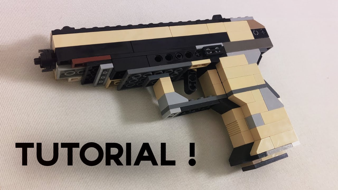 tuto: pistolet makarov en lego qui tire des elastics( tutoriel)