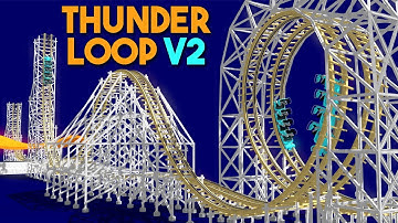 Thunder Looper V2 | No Limits 2 | Wooden Looping Shuttle Coasters