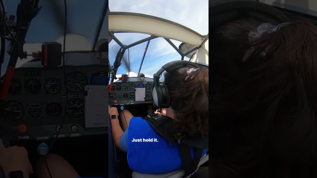 Aileron roll in a Super Decathlon! My first aerobatic flight #shorts