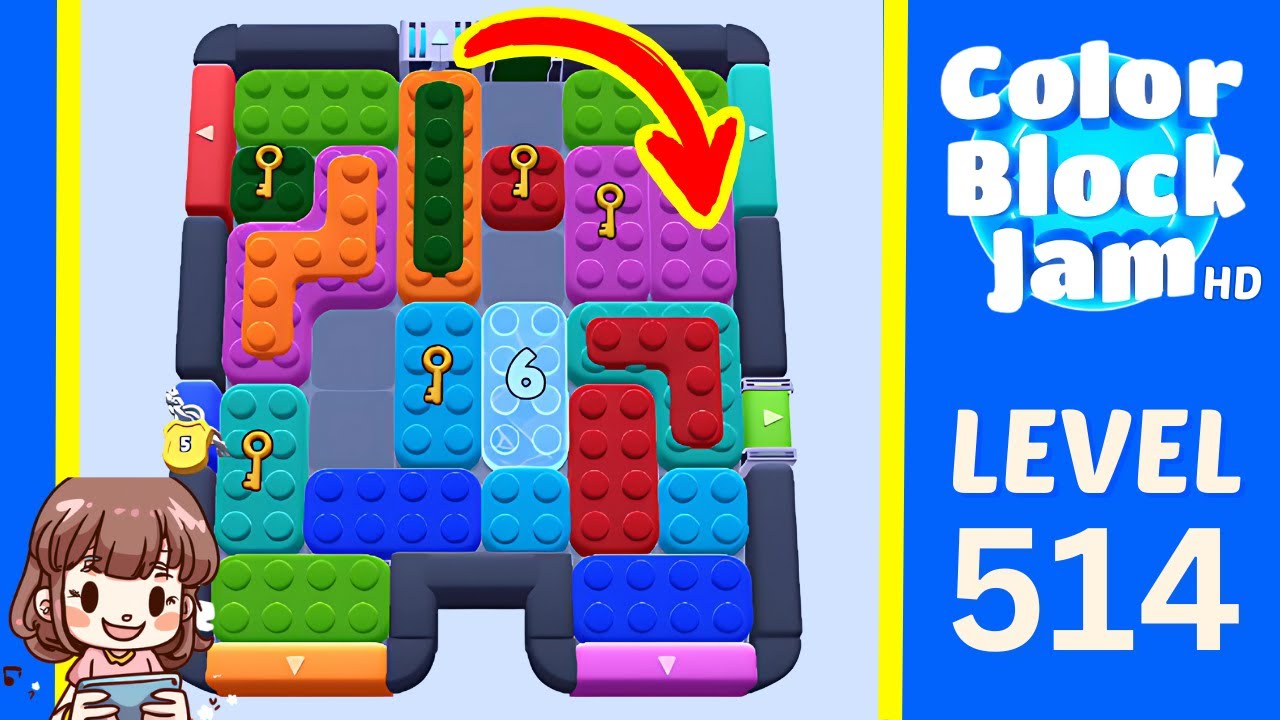 ころころ Color Block Jam Level 514 Solution Walkthrough - YouTube