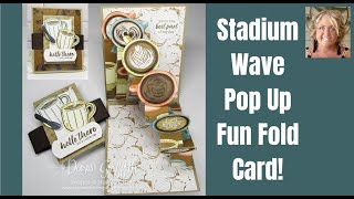 Stadium  Wave  Pop  Up  Fun  Fold  Card