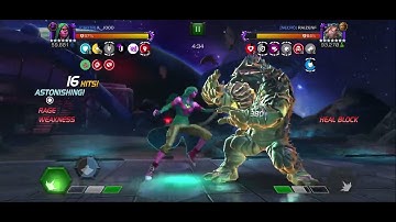 Marvel COC AW - 7* r4 Viv Vision VS 7* r3 Immortal Abomination node #33