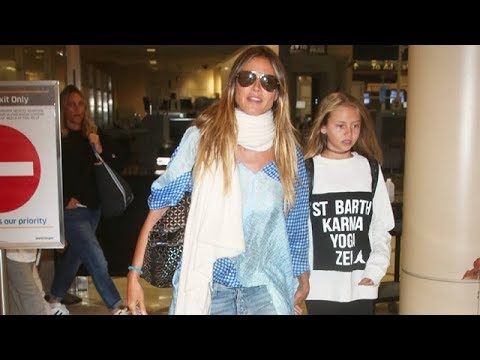 Heidi Klum And Her Kiddies Return To LA Following St. Barts Vacation