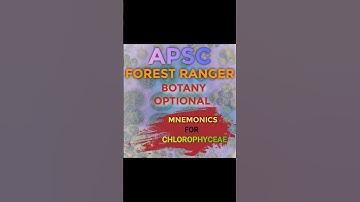 APSC Forest Ranger-Mnemonics for Green Algae🦠(Botany Optional) #apscpreparation #assameseshorts