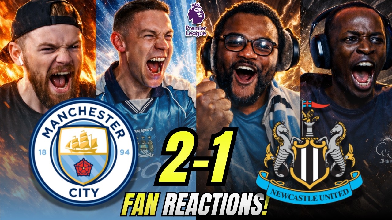 Manchester City Fans Reactions to Manchester City 2-1 Newcastle | Premier League Fan Reactions