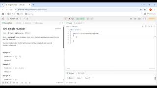 136. Single Number | Java | Leetcode | Bit Manipulation | Fundamentals