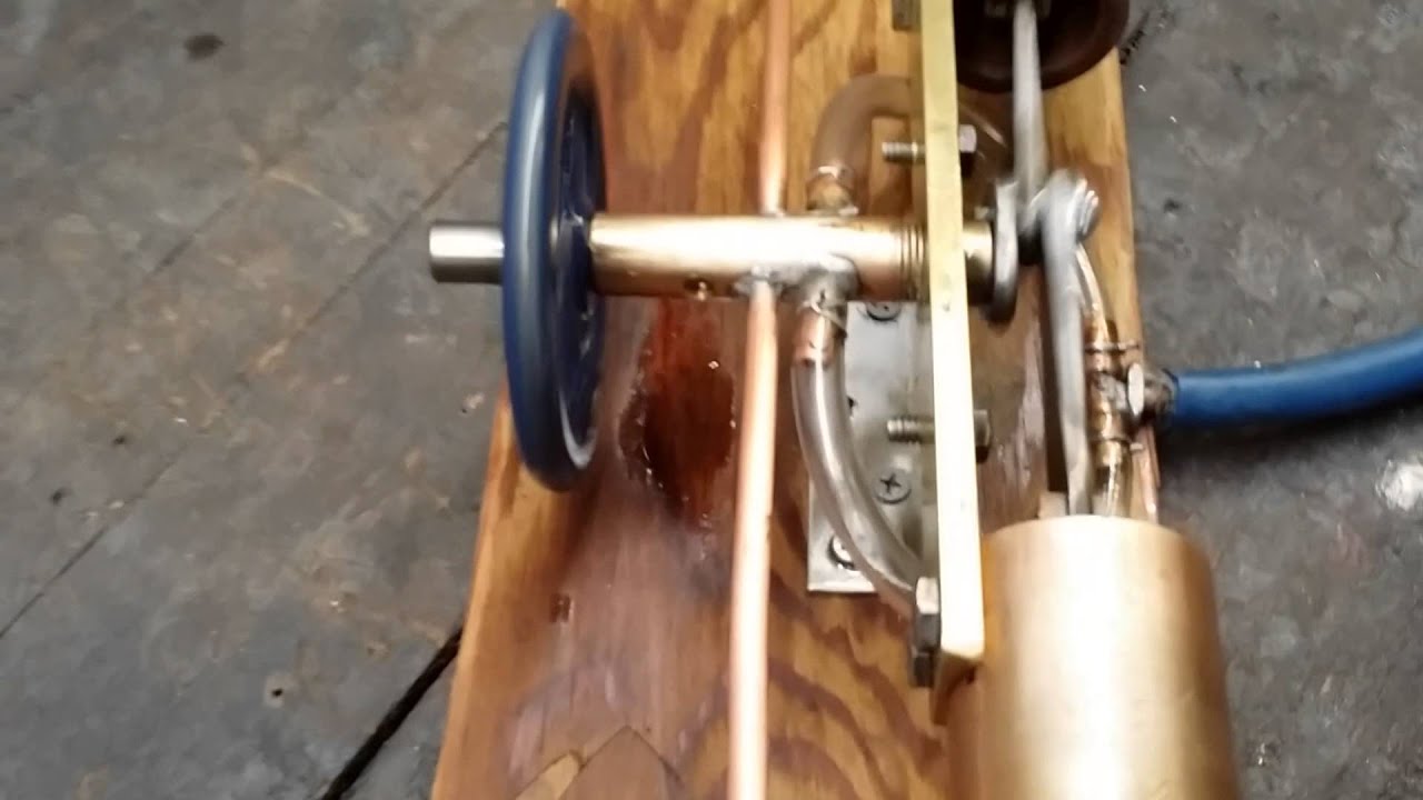 Homemade steam engine - YouTube