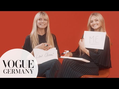 Heidi und Leni Klum: Wer kennt wen besser? | VOGUE Germany