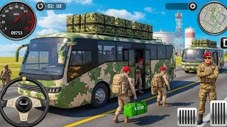 US Army Military Bus Driving Game 2025 - Army Transporter Bus - Android Gameplay  screenshot 5