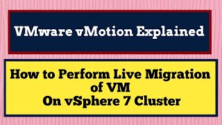 VMware vMotion step by step | VMware vMotion configuration | VMware vMotion Explained|VMware vMotion