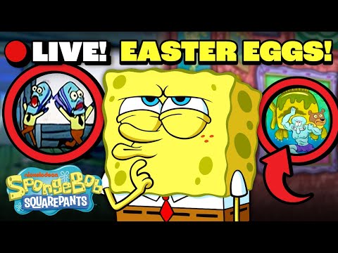 🔴LIVE: Bikini Bottom Background Details & Easter Eggs Marathon! 🔍 | SpongeBob