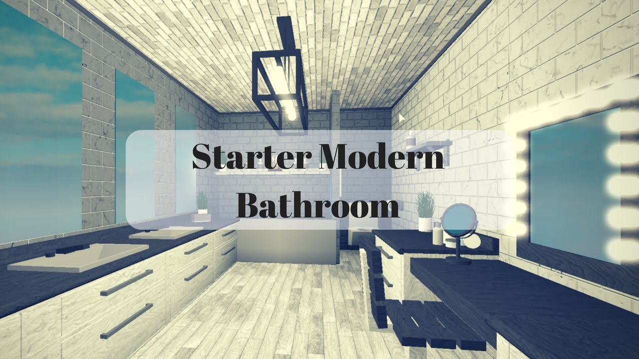  Roblox  Bloxburg  Starter Modern Bathroom  8k YouTube