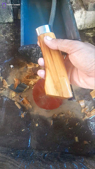 cara mudah buat gagang golok