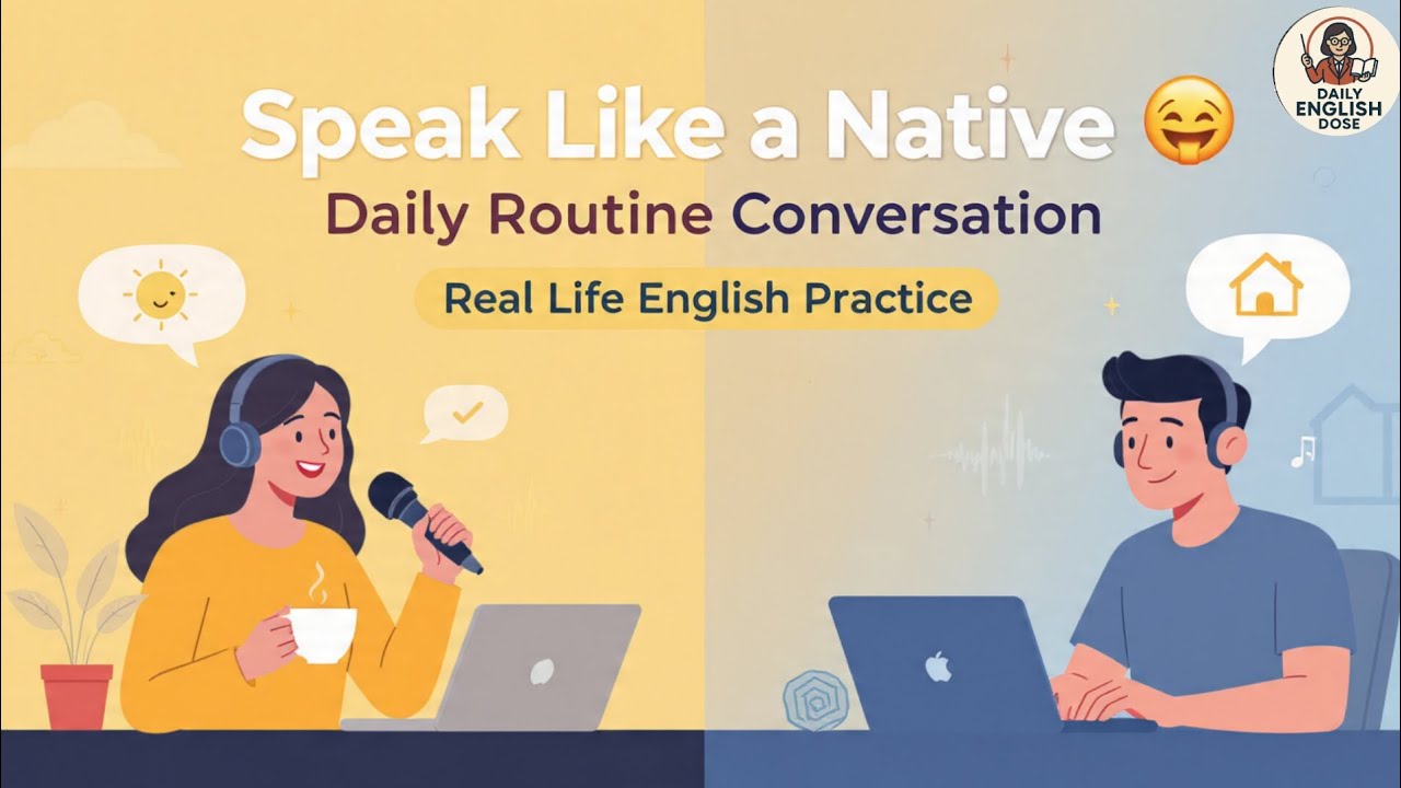 Speak English Like a Native Daily Routine Conversation ( Real Life ...