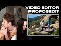 I PROPOSED. We React to Our Engagement Video 👀