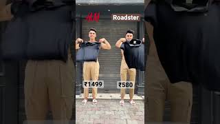 H&m vs Roadster #roadster #hnmhaul #dailyshorts #outfitideas #comparison #styling #brand #styles screenshot 1