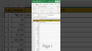 Automatically convert number into words #excel #tricks #trending