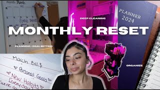 How to Prepare for a New Month! || Organize Planner &amp; Calendar | Goal Setting | Deep Cleaning ||