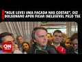 Vídeo: Hoje levei uma facada nas costas, diz Bolsonaro