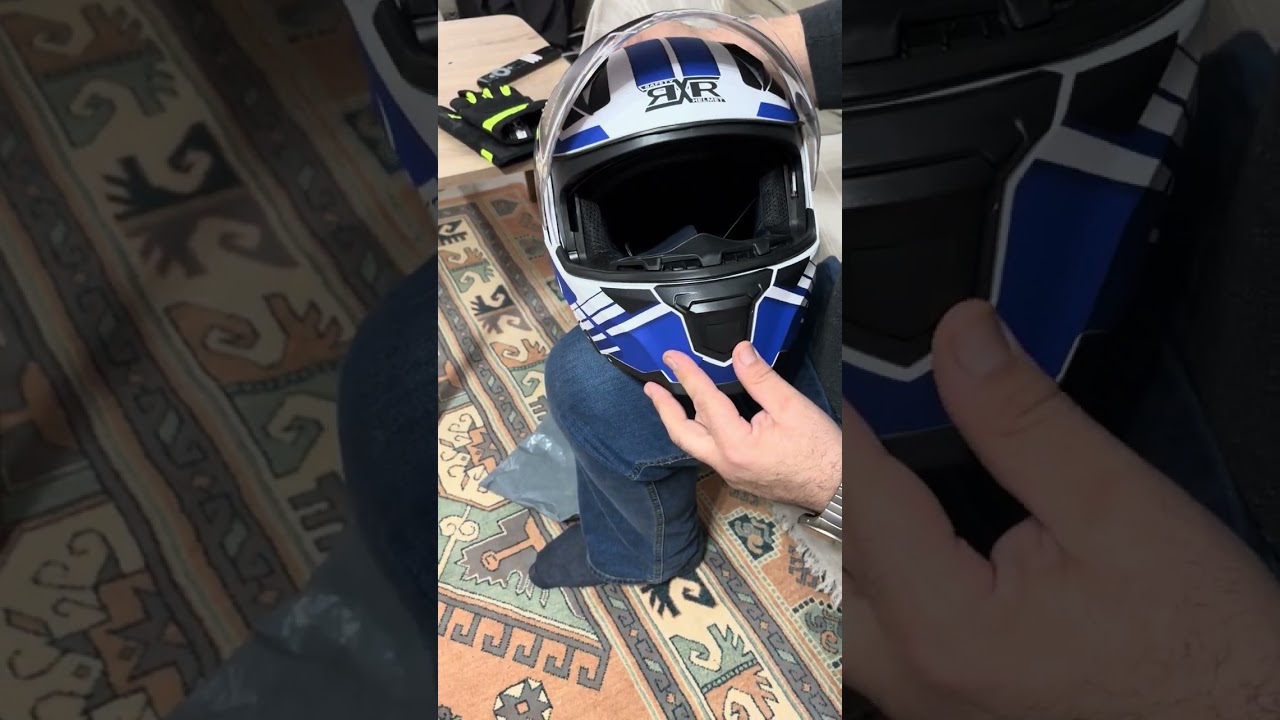 Rxr Helmets Jk-908 Güneş Vizörlü Çene Açılır Kask ve Xspeed Comfy En/ Tse 13594 Sertifikalı eldiven 