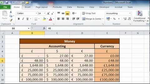 #08 Learn Excel 2010 Series-2 - Formatting Numbers