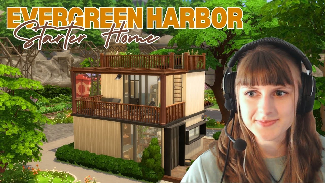 I built a STARTER CONTAINER HOME with The Sims 4: Eco Lifestyle | Limited Pack Speed Build