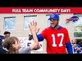 Josh allen  the bills hit the community for oneofakind day  buffalo bills