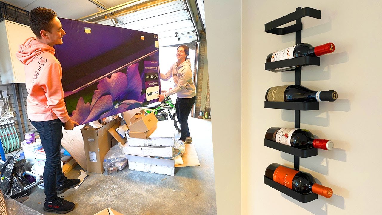 GARAGE OPRUIMEN & MIJN NIEUWE WIJNREK! YouTube