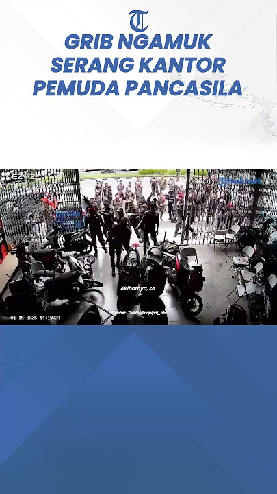 MENCEKAM, Detik-detik Massa GRIB Ngamuk Serang Kantor MPW Pemuda Pancasila