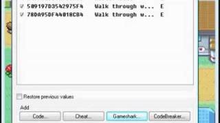 Pokemon Fire Red-Gameshark Tutorial And Examples 